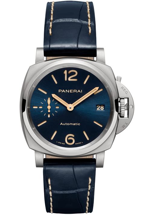 panerai due 38mm blue|panerai luminor due price.